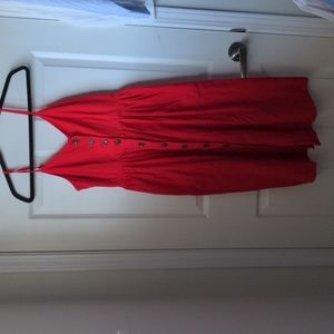 Linen blend summer dress